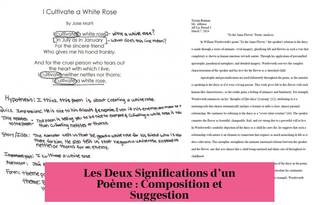 Les Deux Significations d’un Poème : Composition et Suggestion