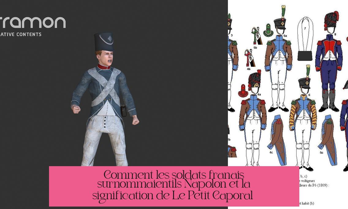 Comment les soldats français surnommaient-ils Napoléon et la signification de "Le Petit Caporal" ?