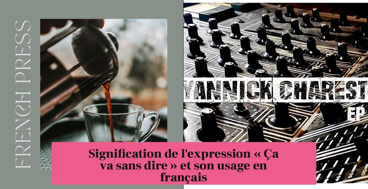 Signification de l'expression « Ça va sans dire » et son usage en français