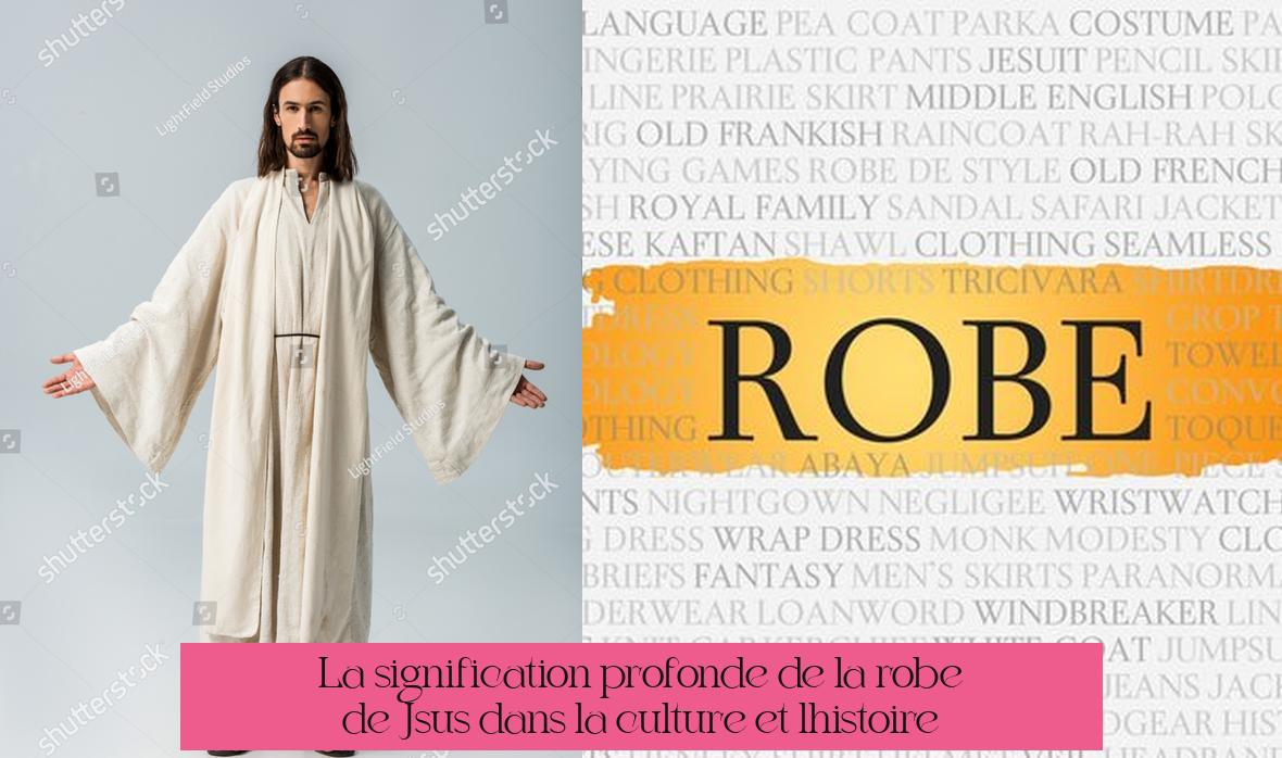 La signification profonde de la robe de Jésus dans la culture et l'histoire