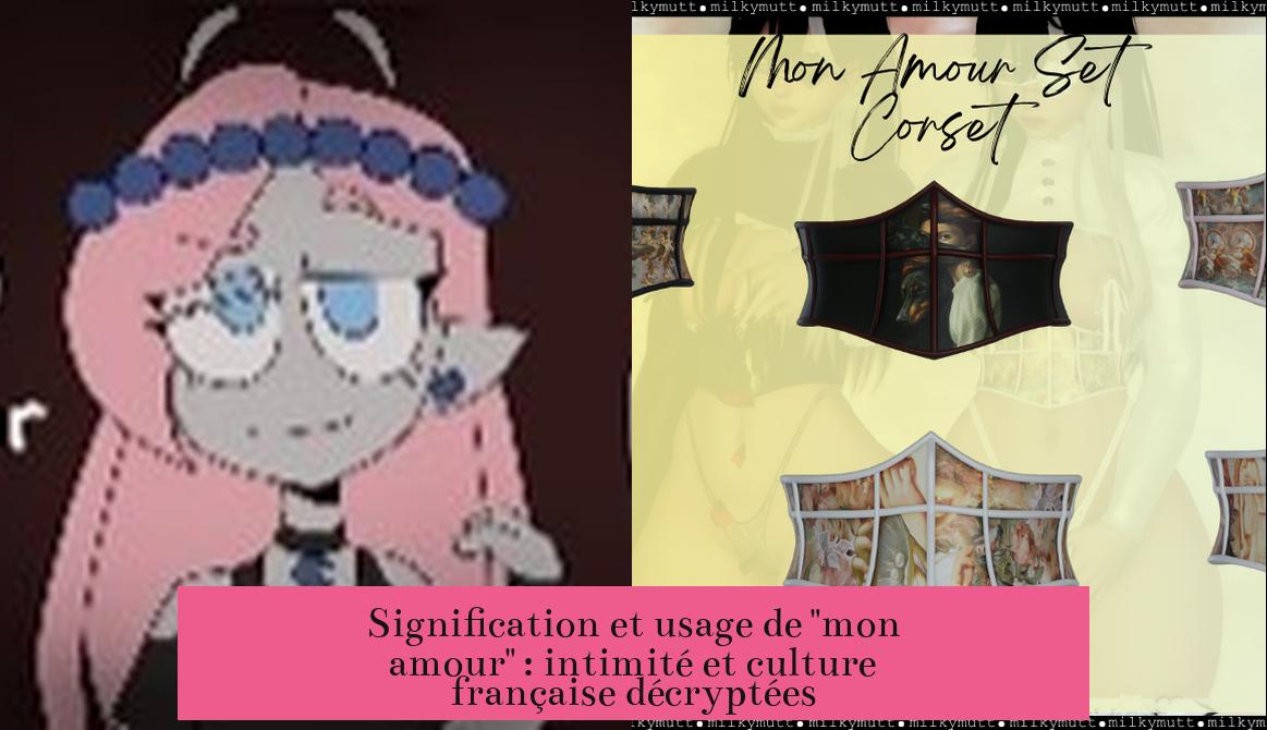 Signification et usage de "mon amour" : intimité et culture française décryptées