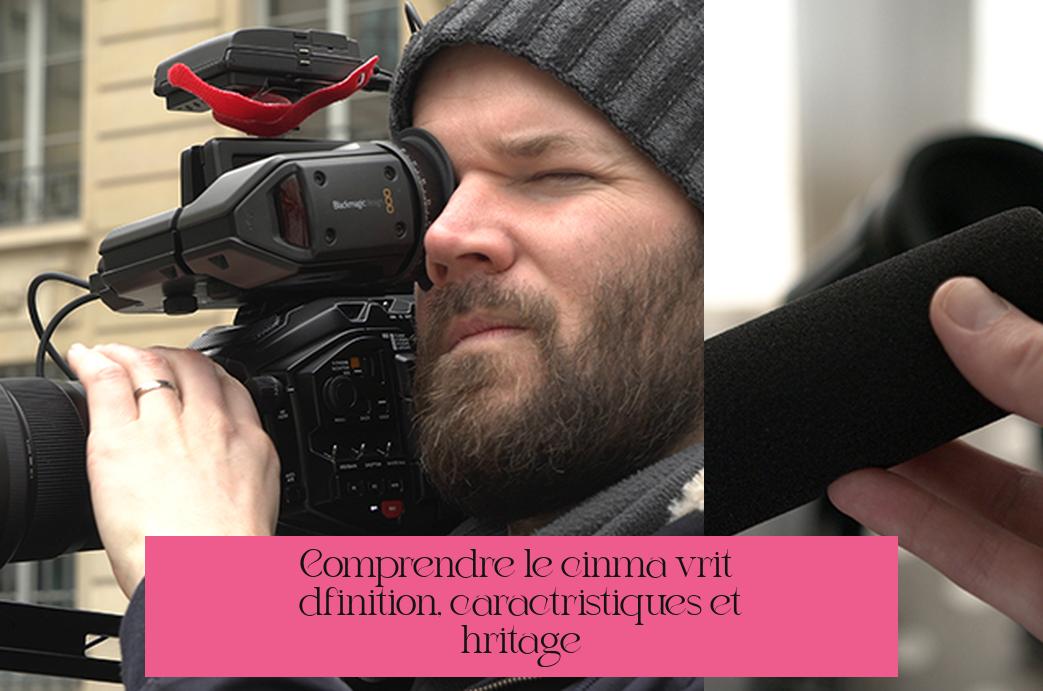 Comprendre le cinéma vérité : définition, caractéristiques et héritage