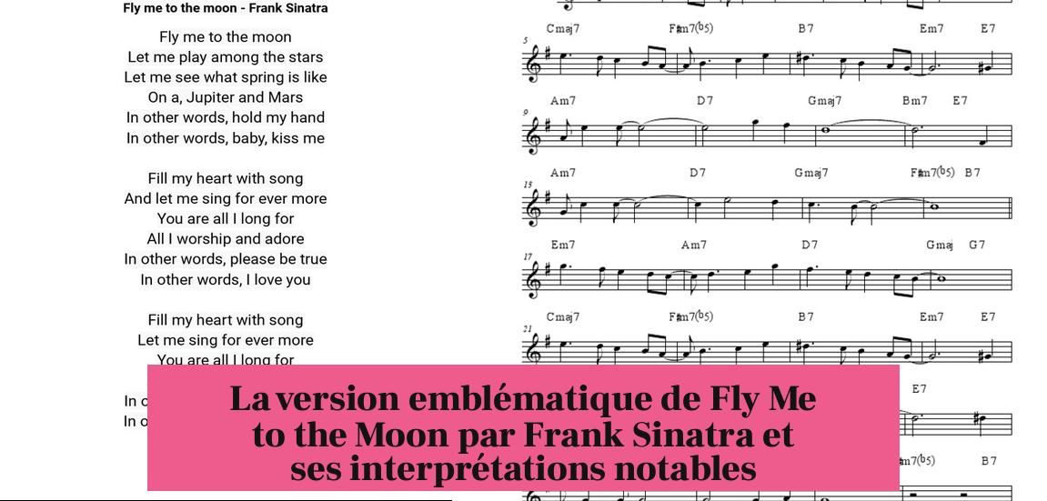 La version emblématique de Fly Me to the Moon par Frank Sinatra et ses interprétations notables