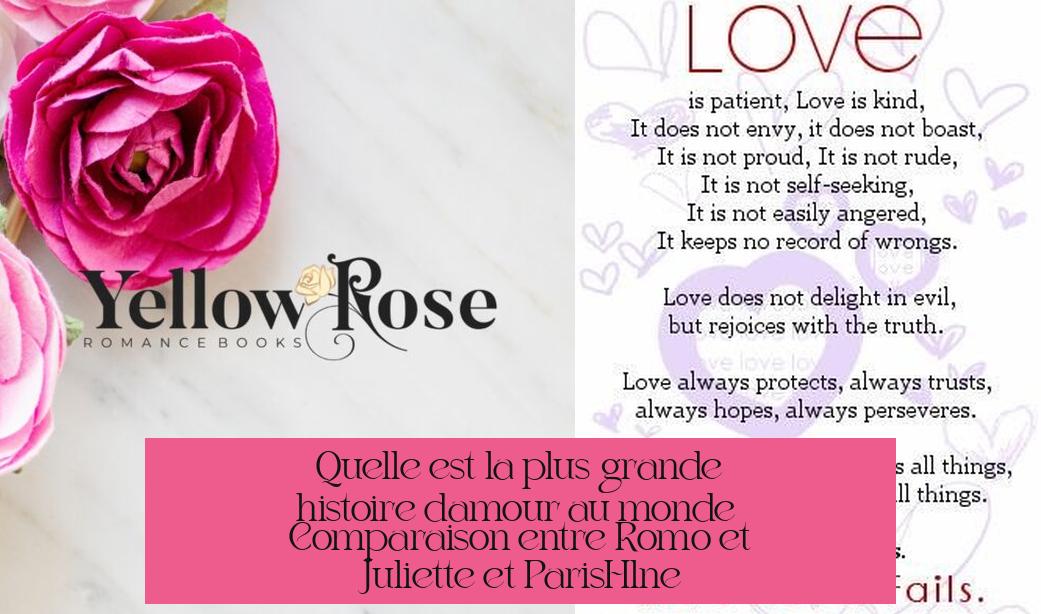 Quelle est la plus grande histoire d’amour au monde ? Comparaison entre Roméo et Juliette et Paris-Hélène