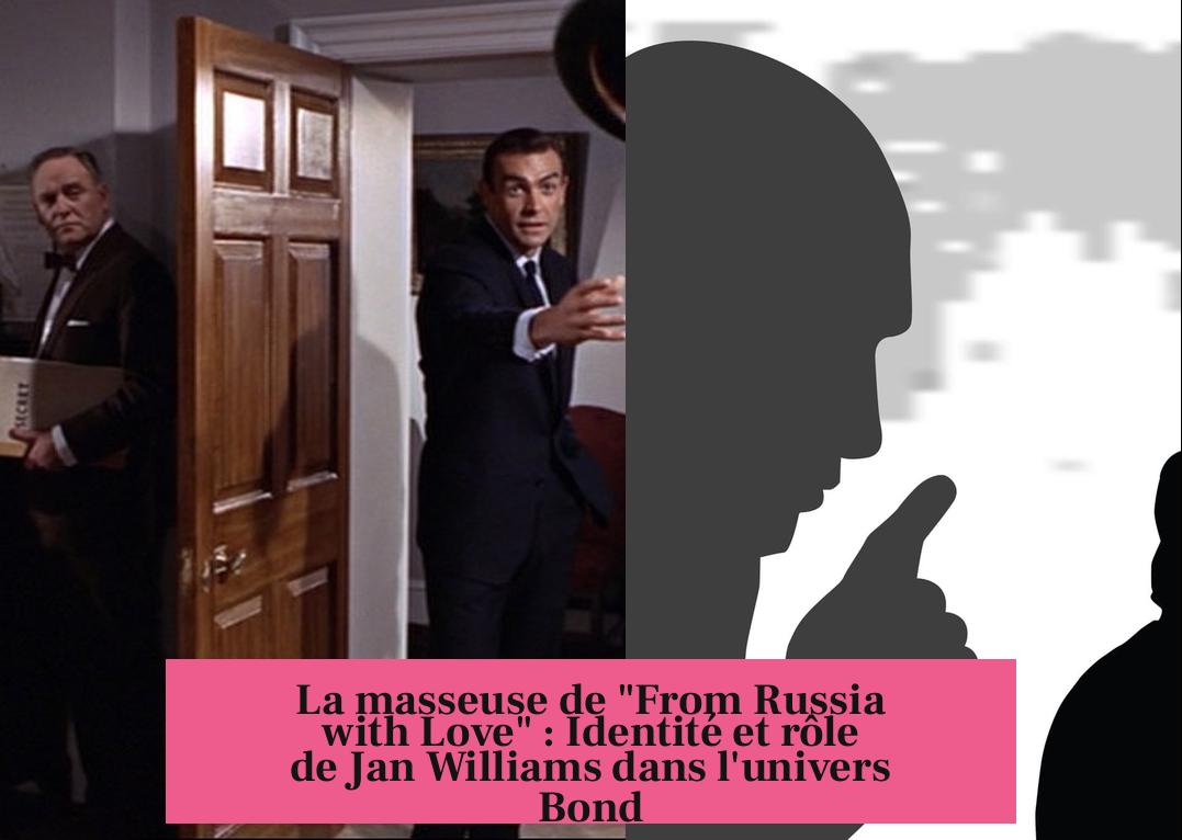 La masseuse de "From Russia with Love" : Identité et rôle de Jan Williams dans l'univers Bond