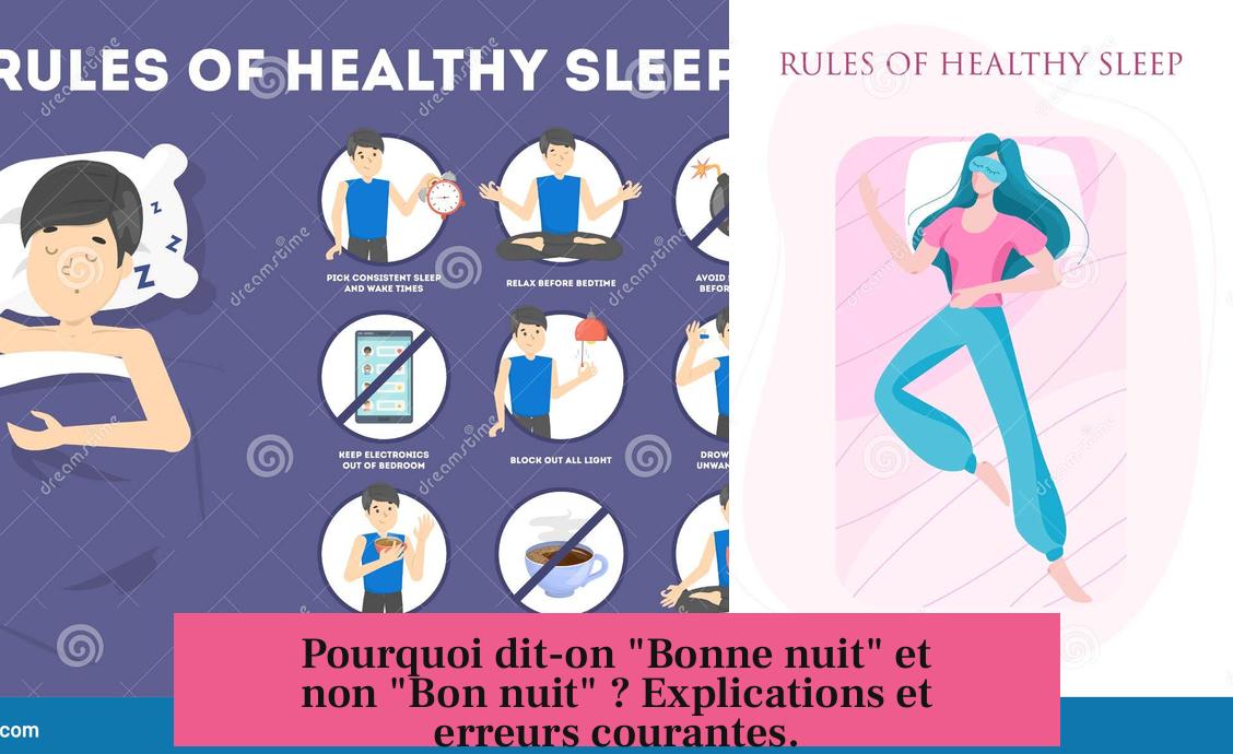 Pourquoi dit-on "Bonne nuit" et non "Bon nuit" ? Explications et erreurs courantes.