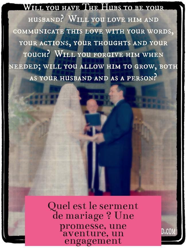Quel est le serment de mariage ? Une promesse, une aventure, un engagement
