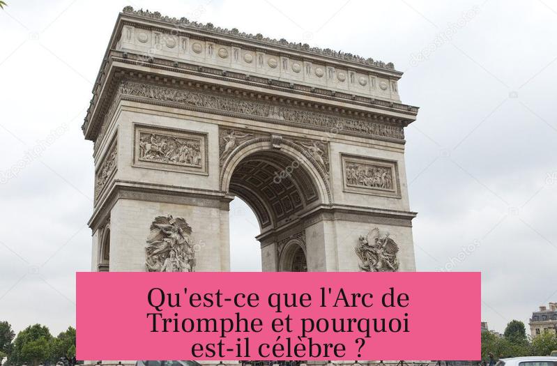 Qu'est-ce que l'Arc de Triomphe et pourquoi est-il célèbre ?