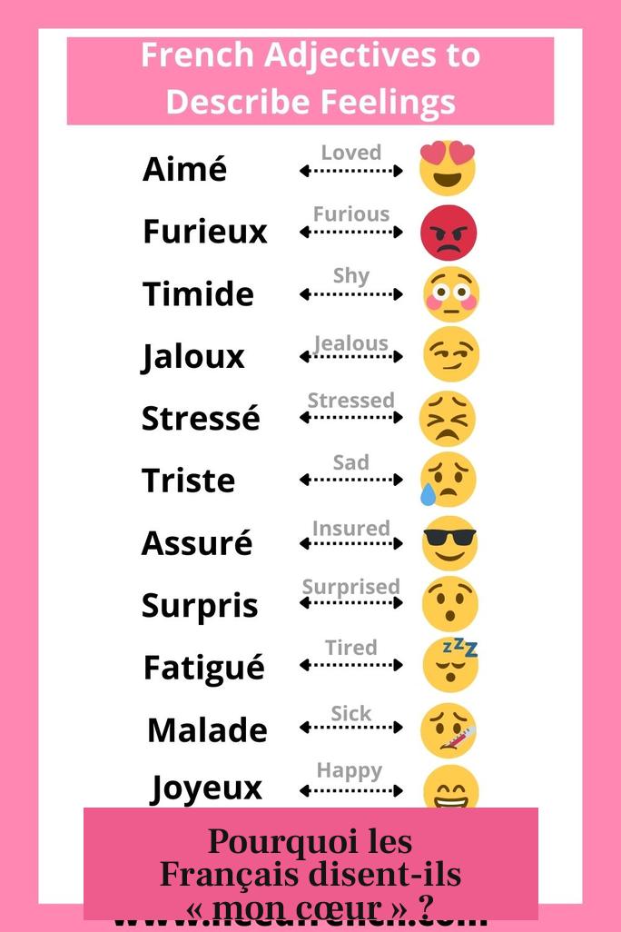 Pourquoi les Français disent-ils « mon cœur » ?