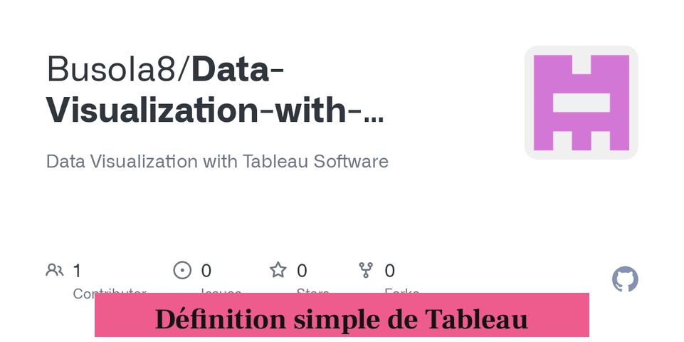 Définition simple de Tableau