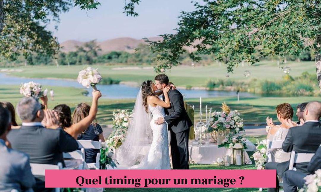 Quel timing pour un mariage ?