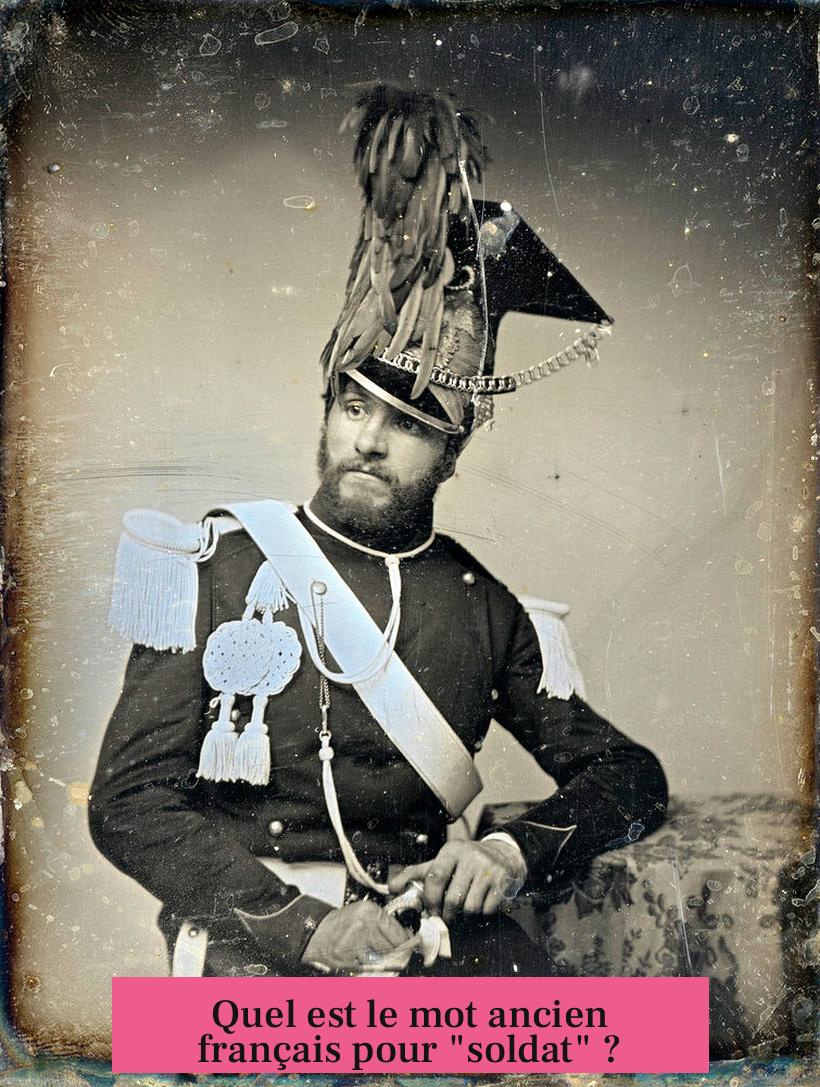 Quel est le mot ancien français pour "soldat" ?