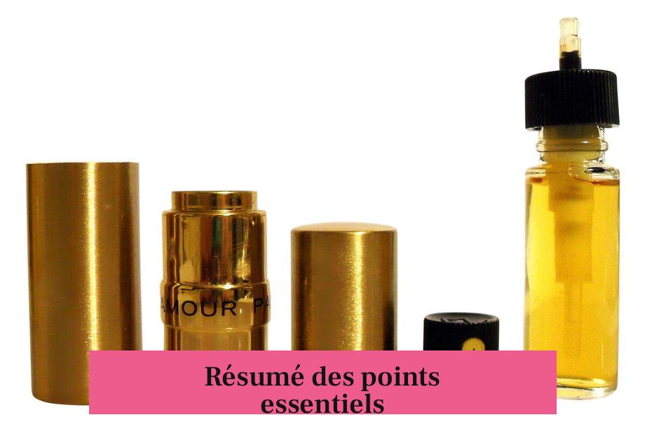 Résumé des points essentiels