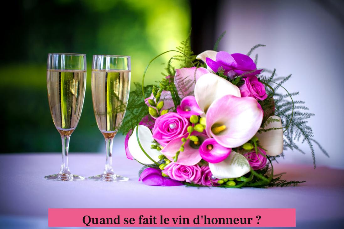 Quand se fait le vin d'honneur ?