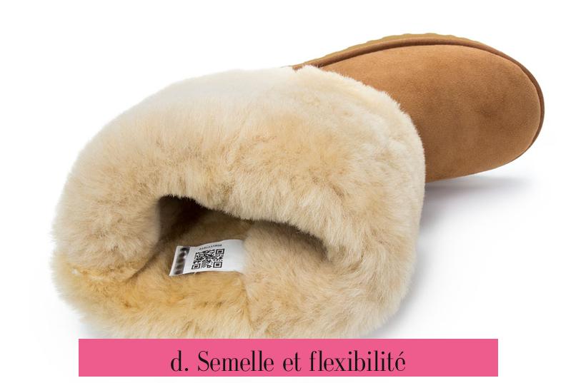 d. Semelle et flexibilité