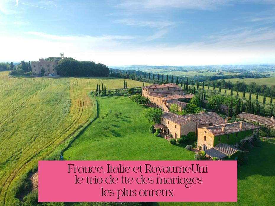 France, Italie et Royaume-Uni : le trio de tête des mariages les plus onéreux