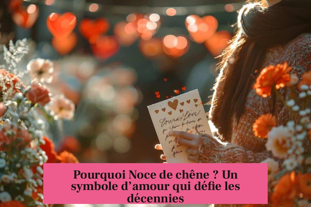 Pourquoi Noce de chêne ? Un symbole d’amour qui défie les décennies