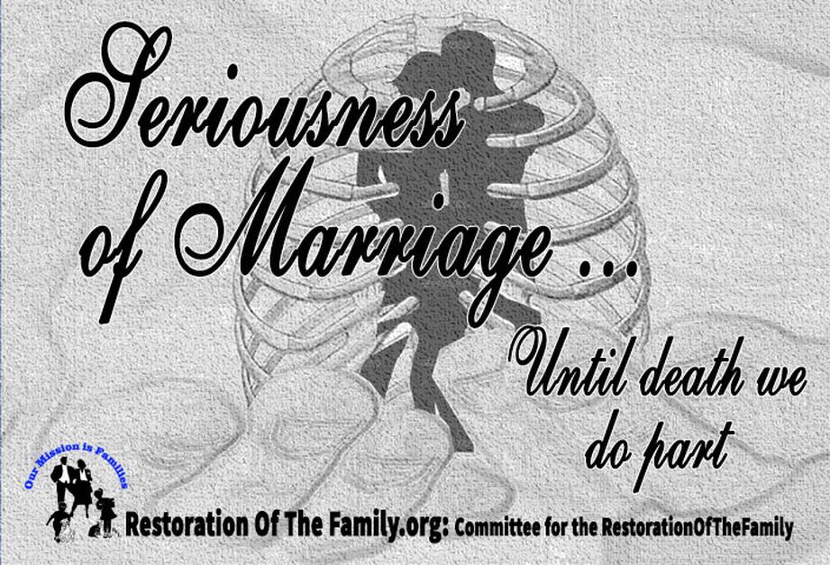 Le pape François rappelle que le mariage est un engagement sérieux, un "catéchuménat" exigeant discernement et préparation. Il insiste pour dénoncer les relations immatures et exhorte à la fidélité et au respect des commandements.
