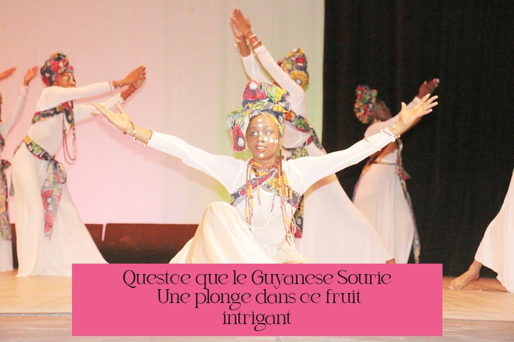 Qu’est-ce que le Guyanese Sourie ? Une plongée dans ce fruit intrigant