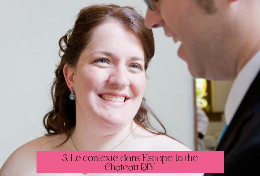 3. Le contexte dans "Escape to the Chateau DIY"