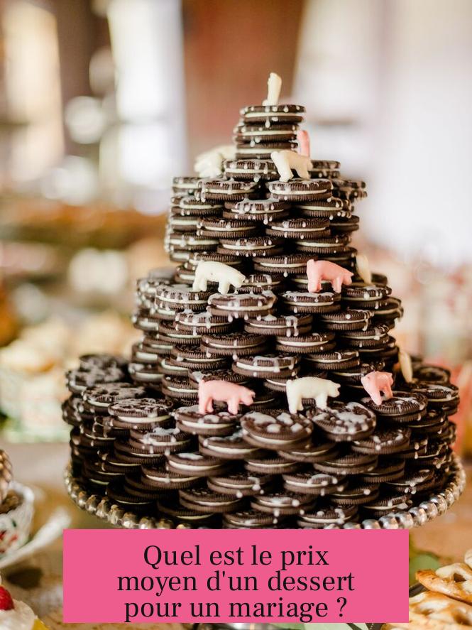 Quel est le prix moyen d'un dessert pour un mariage ?