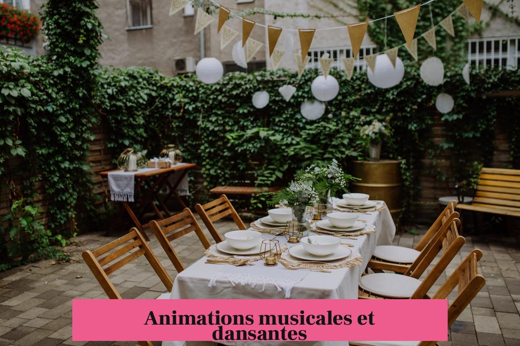 Animations musicales et dansantes
