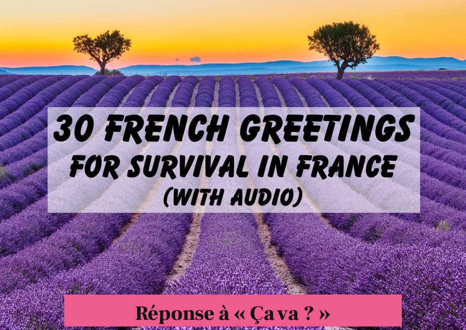 Réponse à « Ça va ? »