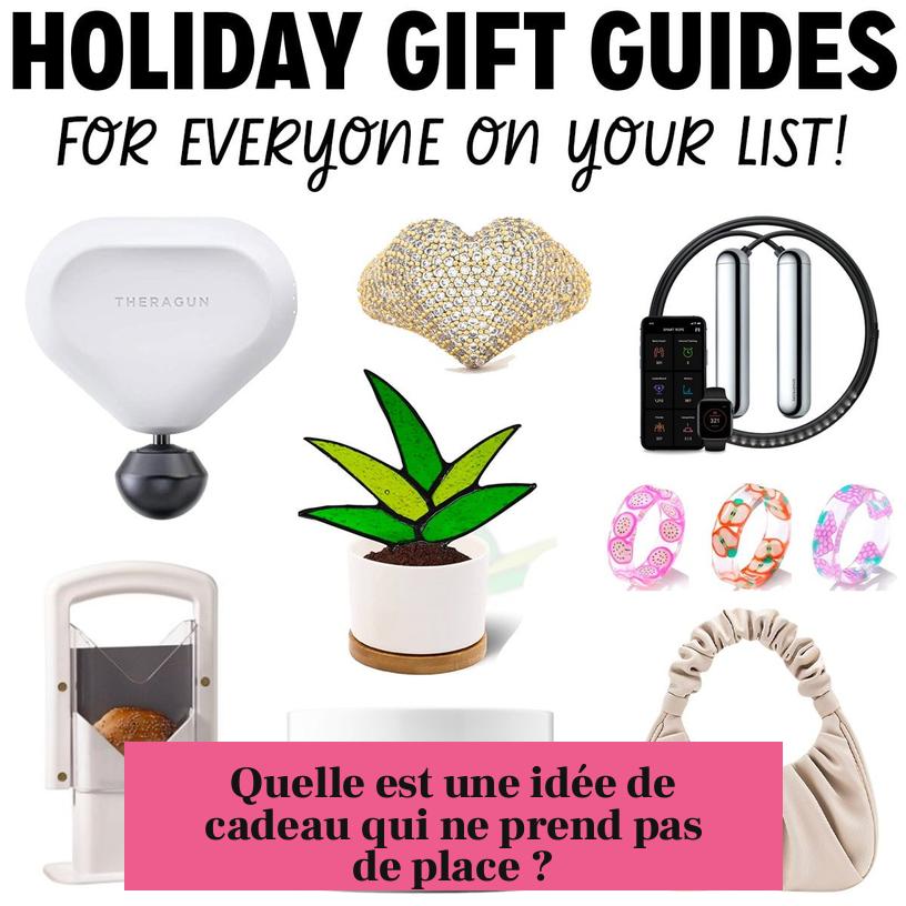 Quelle est une idée de cadeau qui ne prend pas de place ?