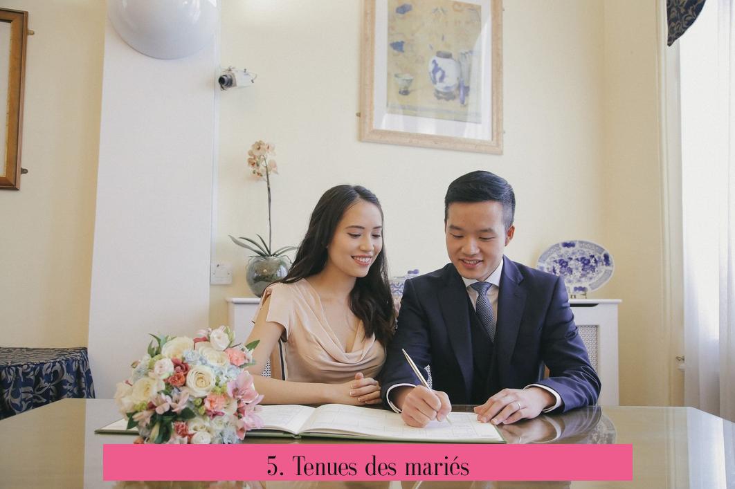 5. Tenues des mariés