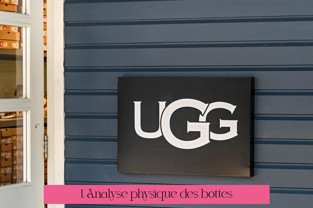 1. Analyse physique des bottes