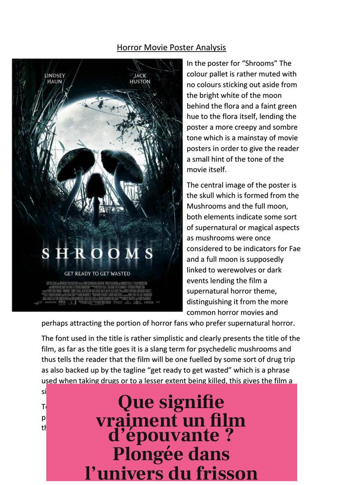 Que signifie vraiment un film d’épouvante ? Plongée dans l’univers du frisson