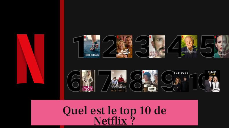 Quel est le top 10 de Netflix ?