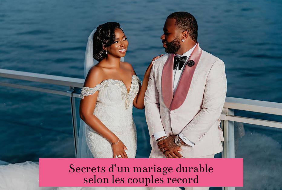 Secrets d’un mariage durable selon les couples record