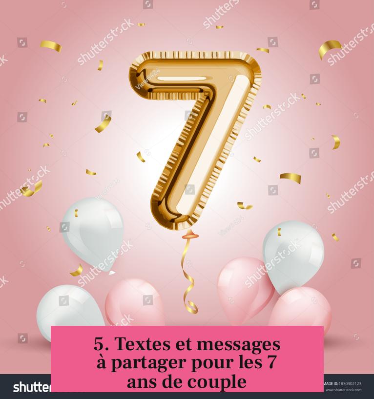 5. Textes et messages à partager pour les 7 ans de couple