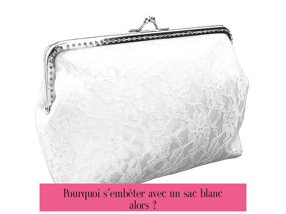 Pourquoi s’embêter avec un sac blanc alors ?