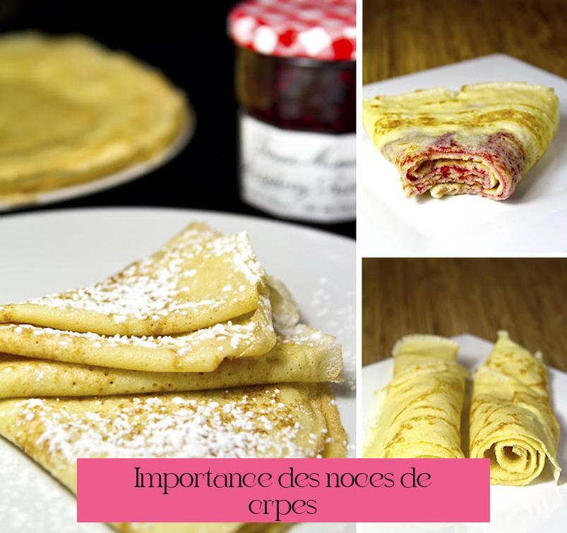 Importance des noces de crêpes