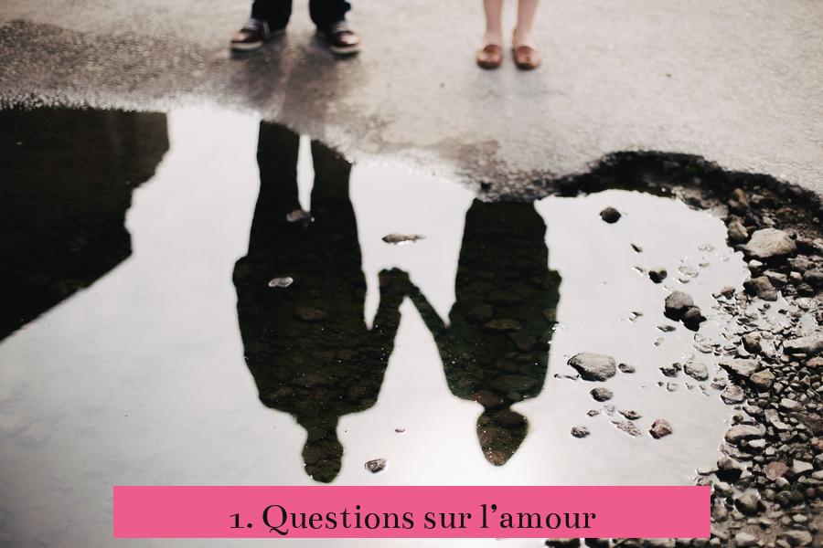 1. Questions sur l’amour
