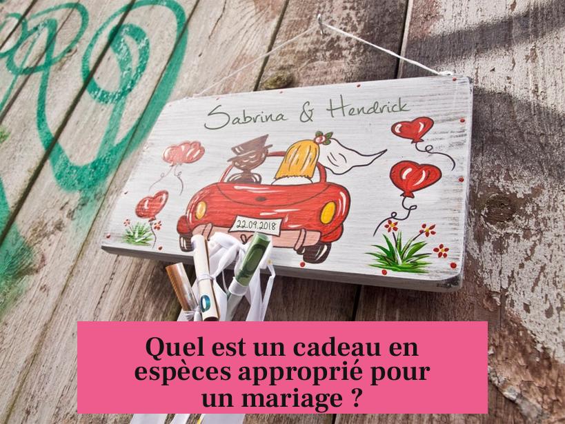 Quel est un cadeau en espèces approprié pour un mariage ?