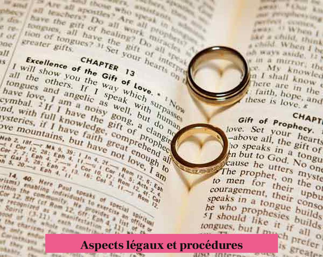 Aspects légaux et procédures