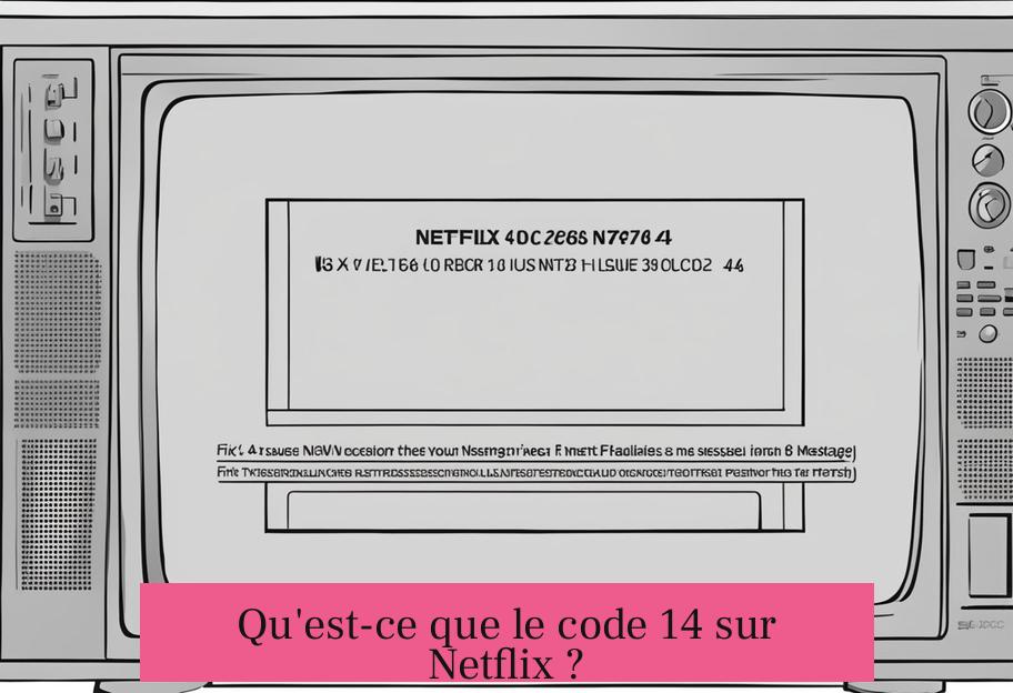 Qu'est-ce que le code 14 sur Netflix ?