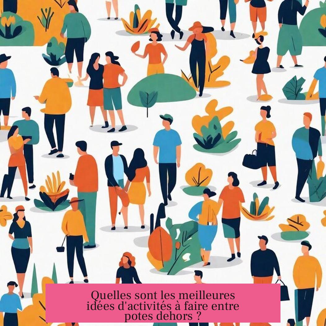 Quelles sont les meilleures idées d'activités à faire entre potes dehors ?
