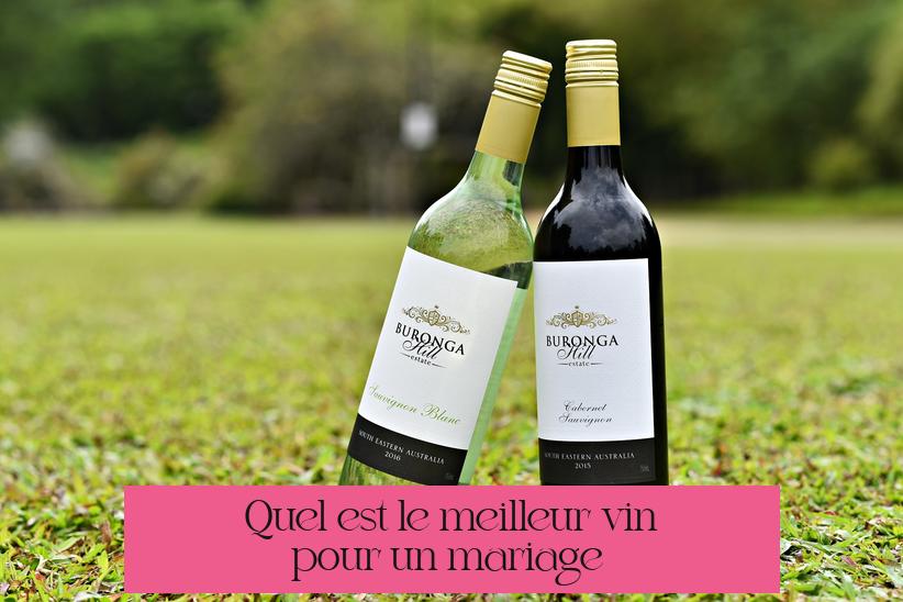 Quel est le meilleur vin pour un mariage ?