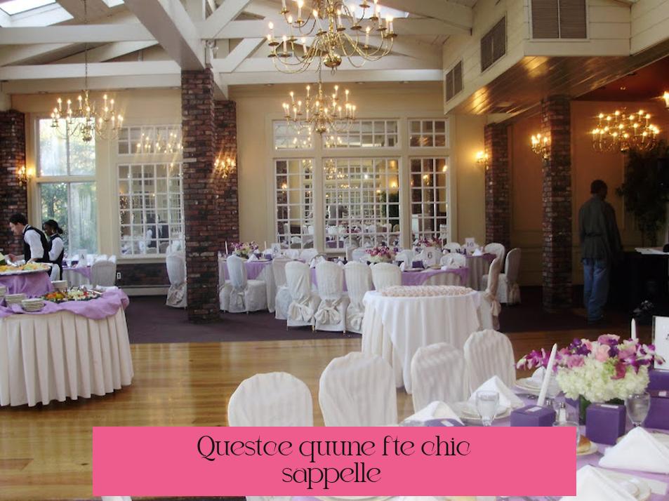 Qu’est-ce qu’une fête chic s’appelle ?