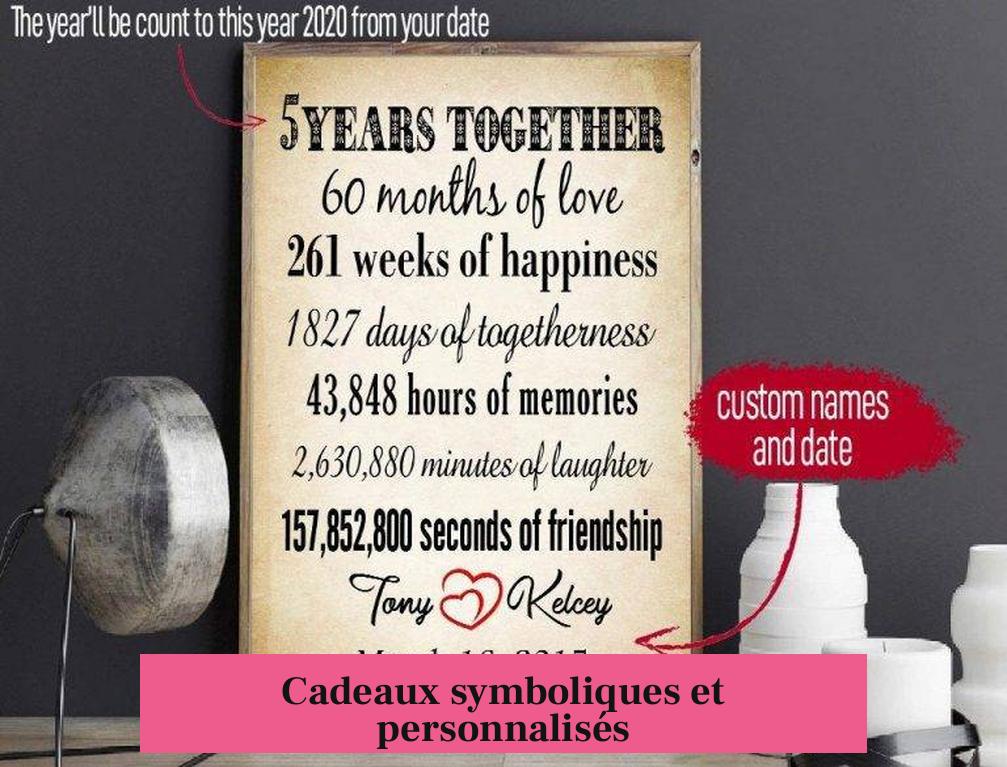 Cadeaux symboliques et personnalisés