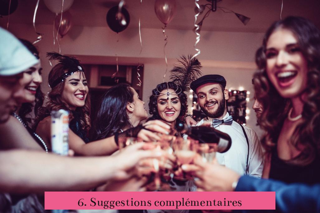 6. Suggestions complémentaires