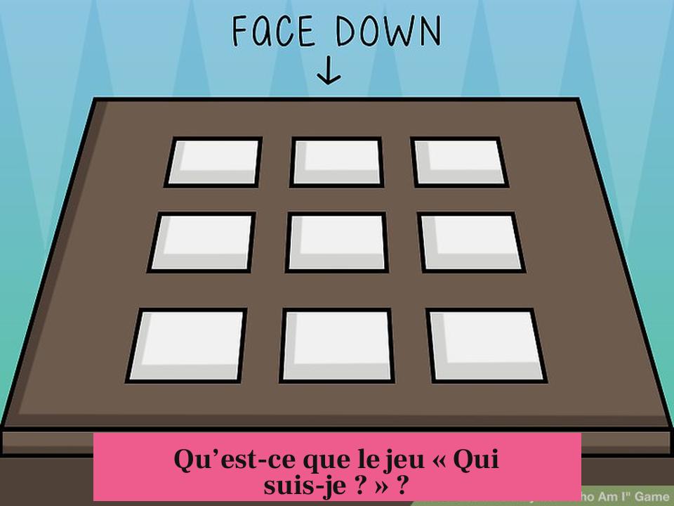 Qu’est-ce que le jeu « Qui suis-je ? » ?