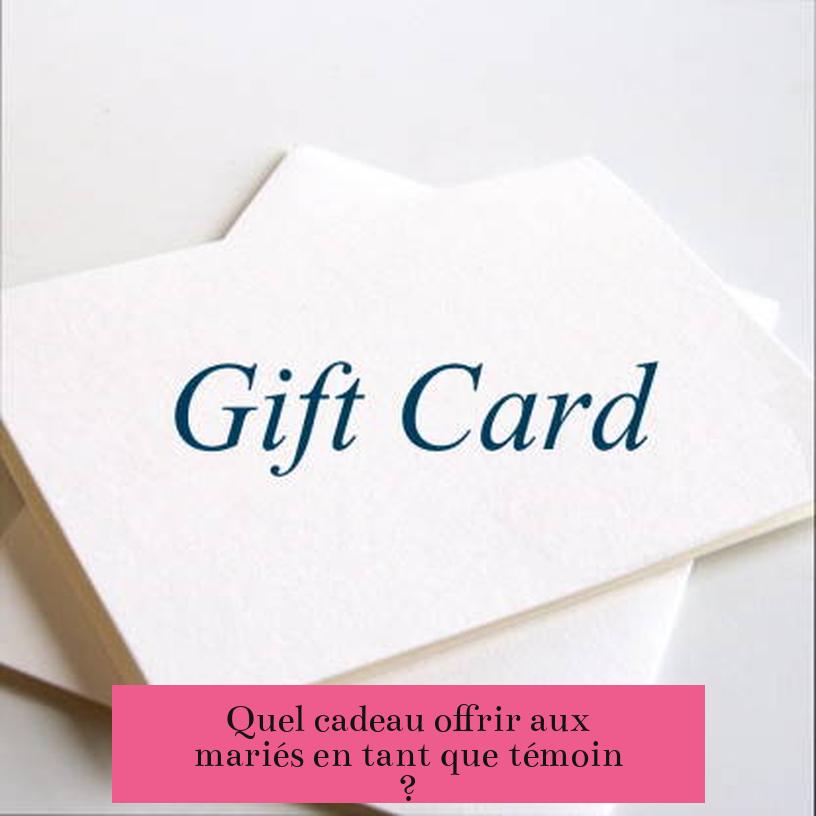 Quel cadeau offrir aux mariés en tant que témoin ?