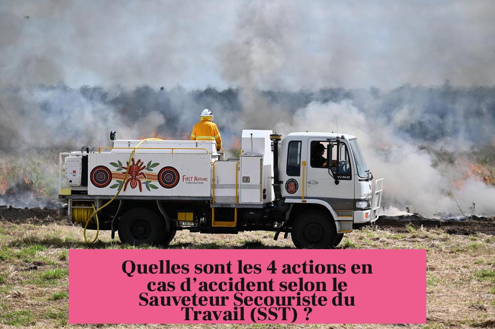 Quelles sont les 4 actions en cas d’accident selon le Sauveteur Secouriste du Travail (SST) ?