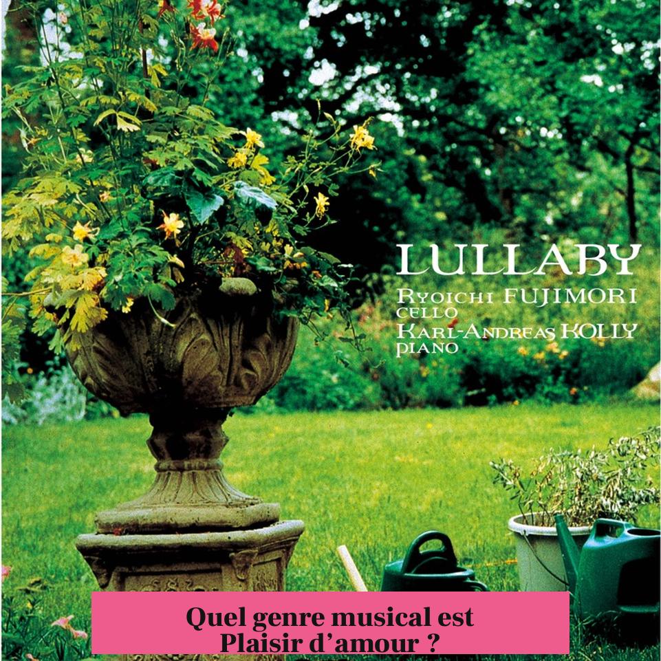 Quel genre musical est Plaisir d’amour ?