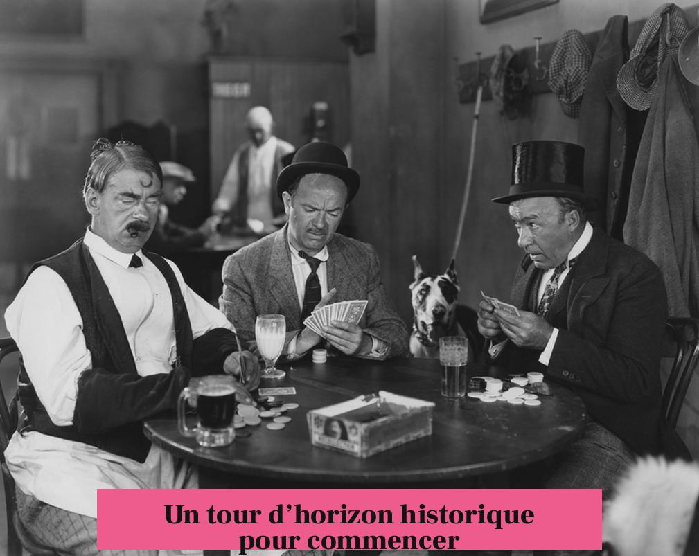 Un tour d’horizon historique pour commencer